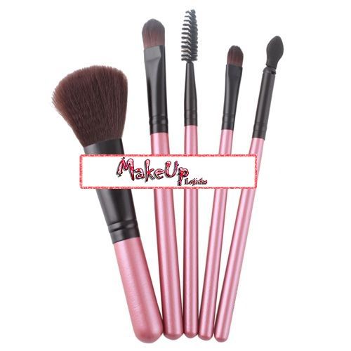 Kit 5 pincéis rosa