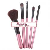 Kit 5 pincéis rosa