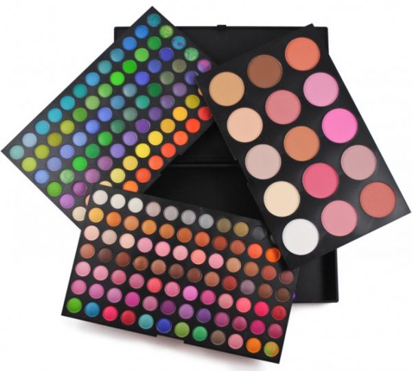 Paleta 183 cores de sombra, blush, contorno