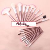 Kit 22 pincéis rosa