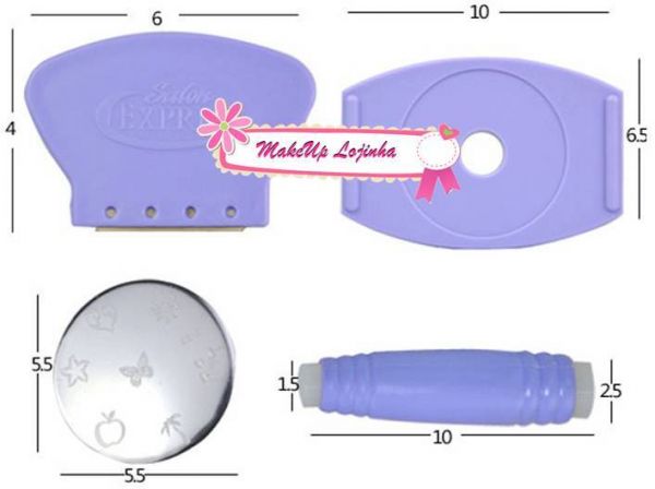 Kit carimbo de unha
