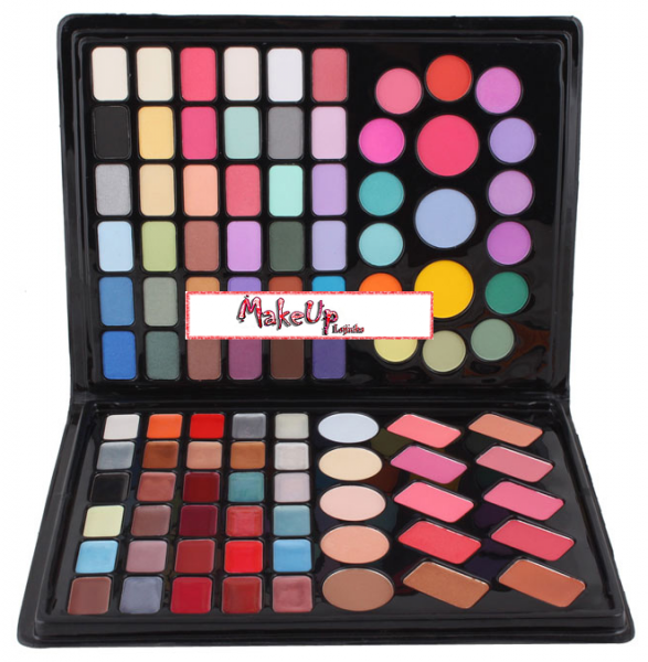 Paleta 98 cores (sombra, batom, blush, pó, ilumin, contorno)