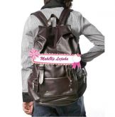Mochila Masculina em couro PU Fashion