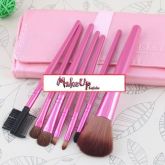 Kit 7 pincéis rosa