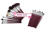 Kit 24 pincéis Rosê fashion e delicado