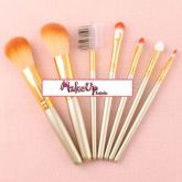 Kit 7 pincéis dourado