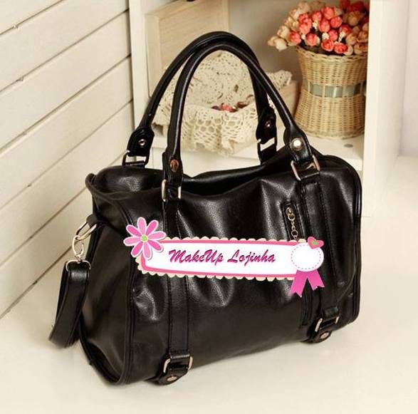 Bolsa tira colo em Couro PU LUXUOSA