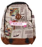 Mochila Masculina Jornal Print