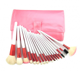 Kit 18 pincéis rosa