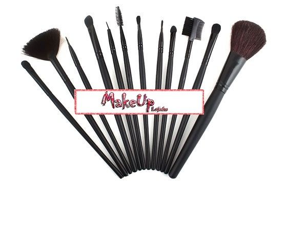 Kit 12 pincéis Preto